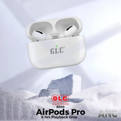 AirPods Pro BSO9 Stereo Earbuds | ANC Technology | 6-Hour Battery Life | White