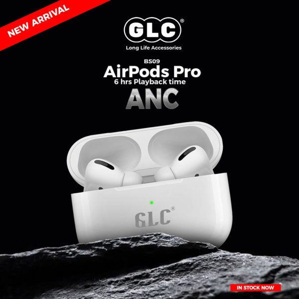 AirPods Pro BSO9 Stereo Earbuds | ANC Technology | 6-Hour Battery Life | White