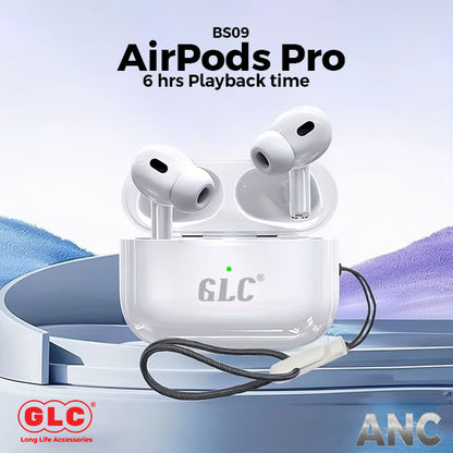 AirPods Pro BSO9 Stereo Earbuds | ANC Technology | 6-Hour Battery Life | White