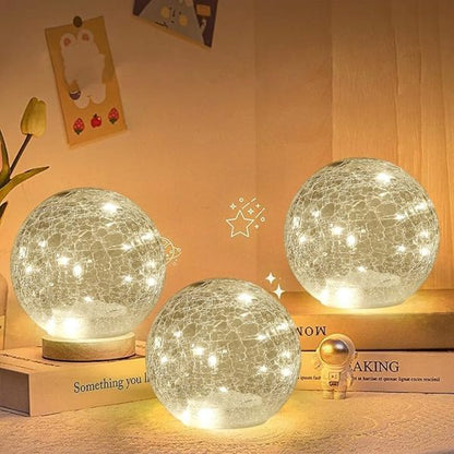 Battery-Operated LED Globe Lamp