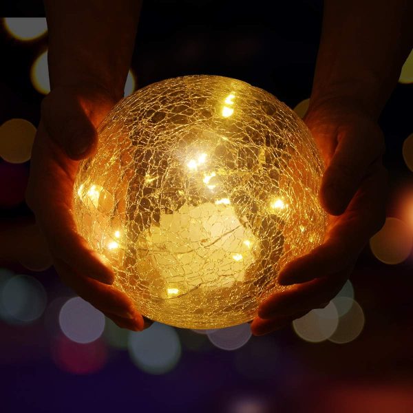 Battery-Operated LED Globe Lamp