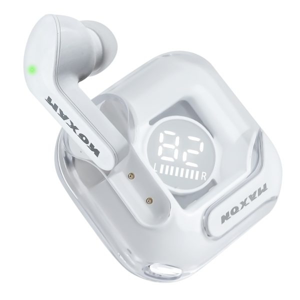 Maxon B-300 Crystal Wireless Earbuds | Bluetooth AirPods | Premium Sound & Random Color