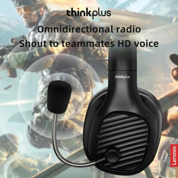 Lenovo ThinkPlus G40-A Pro Wired Headphones with Mic – High-Quality Sound (Random Color)